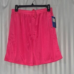 NWT Champion Girls Mesh Basketball Shorts in Neon/Bright “Pink Bloom”